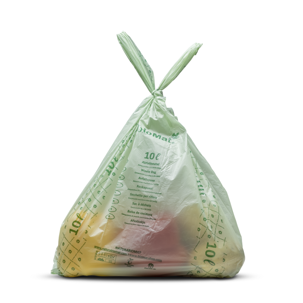 BIOMAT&reg; Organic Waste Bag. 10 Liters with Handle (3 boxes)