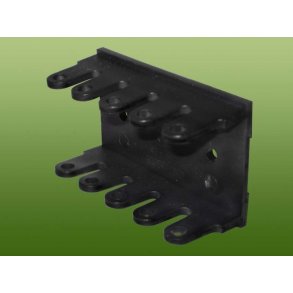 Väggmontering av 5 plastskyltramar, Svart