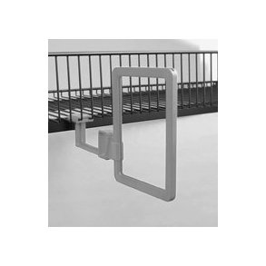 Wire shelf clip with swing arm, White, Black and Gray - 10 pcs