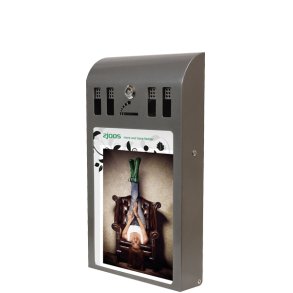 Ashtray - with information plate in A4 or A3