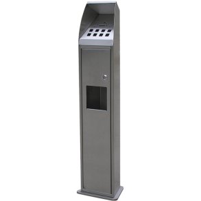 Ashtray - Tower - Brushed steel