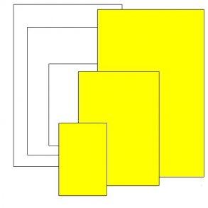 Standardtecken A3, A4, A5, A7 utan utskrift