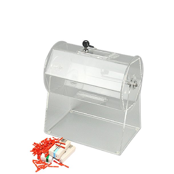 Tombola Roller, acrylic drum with lock