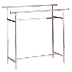Clothing rack with 2 clothes rails