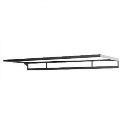 Happy - Tribute in chrome with frosted glass shelf