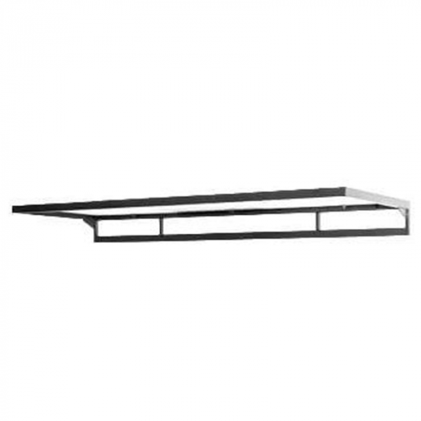 Happy - Tribute in chrome with frosted glass shelf