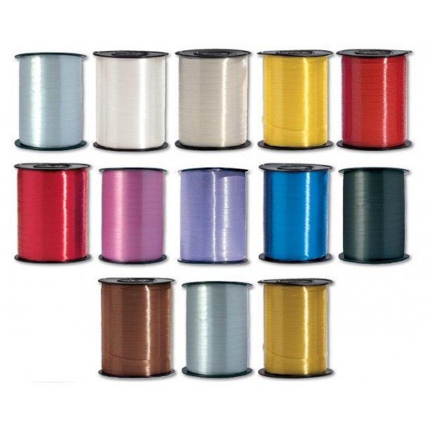 White ribbon - 7 mm - Many colors - 500 M