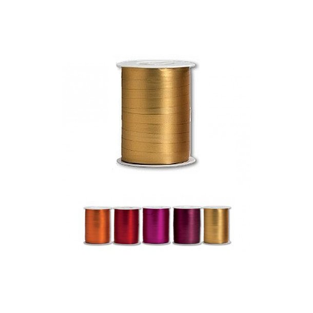 Mat metallic ribbon - 10 mm - 5 colors - 250 M 