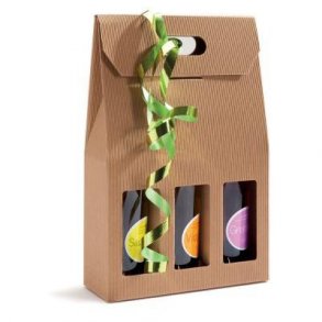 Gift bags for 3 wine bottles - 10 pcs