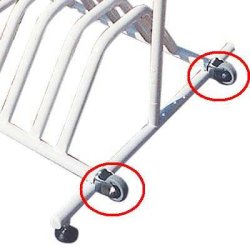 Hjul fr cykelstll med logoplatta