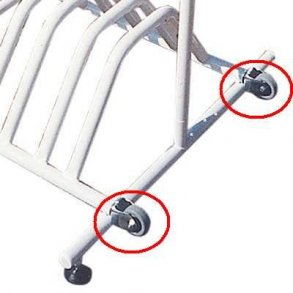 Hjul fr cykelstll med logoplatta