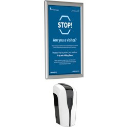 Hnd Dispenser 1000 Ml Samt  Alu Snap Frame