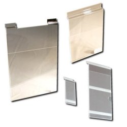 Sign holders for groove panels and ZETA rail