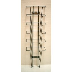 Wall brochure holder A4 with 6 or 10 compartments