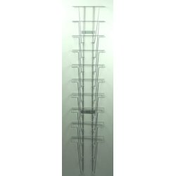 Wall brochure holder A4 with 6 or 10 compartments