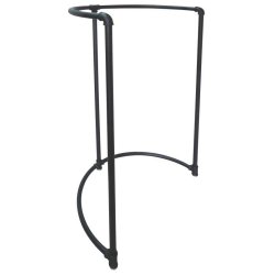 Curved pipe stand, black
