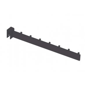 Pipe bracket sloping front hinge for curtain rod, 44 cm