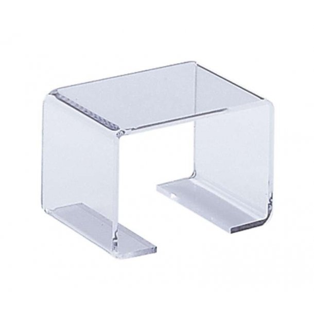 Podier, displays in clear acrylic, 6 cm 10 pieces