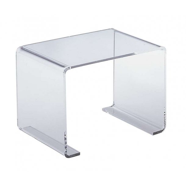 Podier, displays in clear acrylic, 6 cm 10 pieces