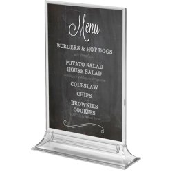 Upright Menuholder, Acrylic
