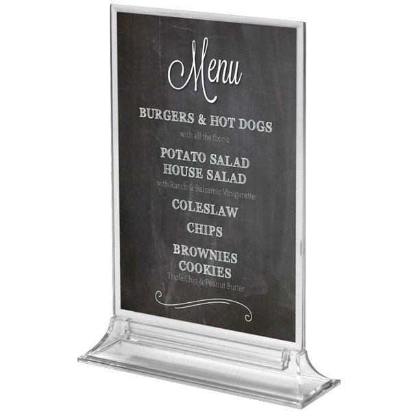 Upright Menuholder, Acrylic
