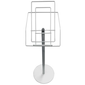 Wirestand för tidningar, silver