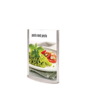 Oval Leaflet Menuholder, Akryl