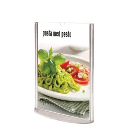 Oval Leaflet Menuholder, Akryl