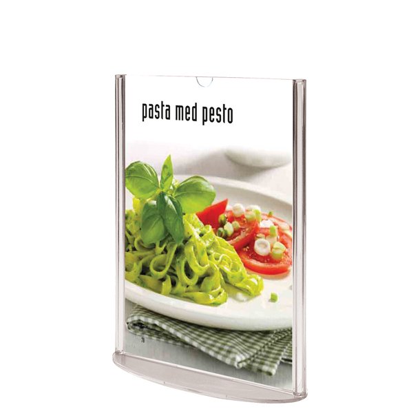 Oval Leaflet Menuholder, Akryl