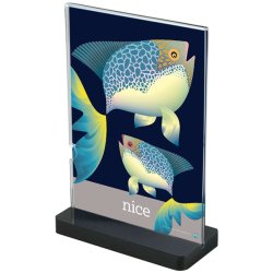 Black Bottom Menuholder, Akryl