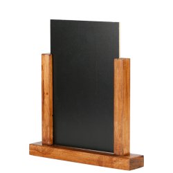 Wooden Menuholder Chalkboard