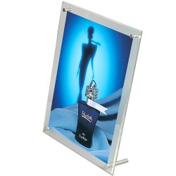 Menuholder With Legs, Acrylic / Aluminum