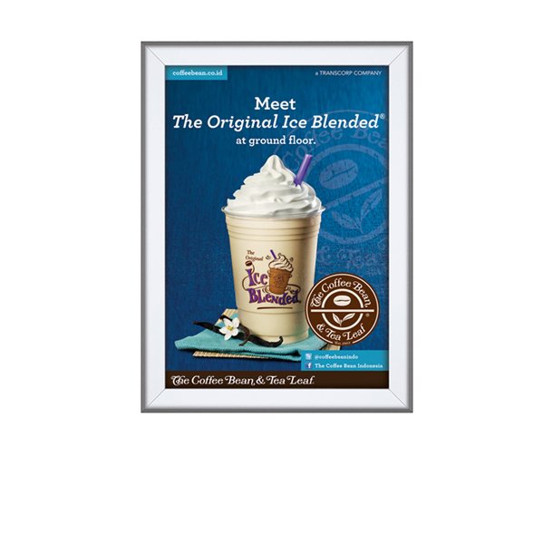 Security Snap Frame, 32 mm, Slveloxeret Alu