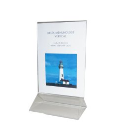 Delta Menuholder, Vertikal, Akryl