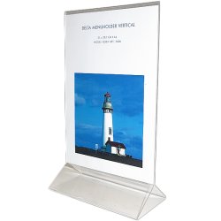 Delta Menuholder, Vertikal, Akryl