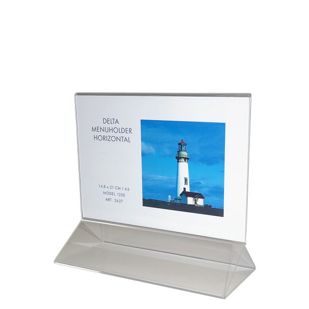 Delta Menuholder, Vertikal, Akryl