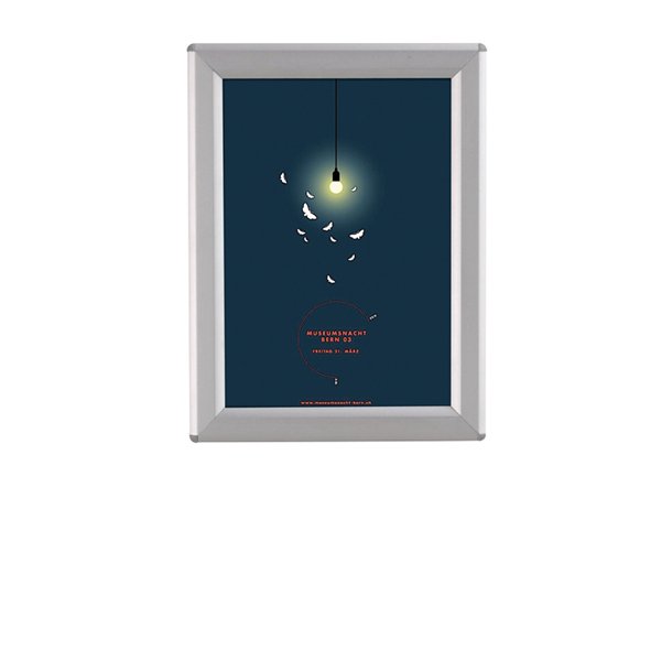 Opti Snap Frame, 14 mm, Silver Snap Frame