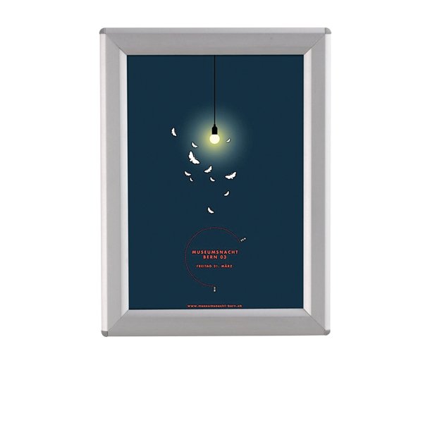 Opti Snap Frame, 14 mm, Silver Snap Frame