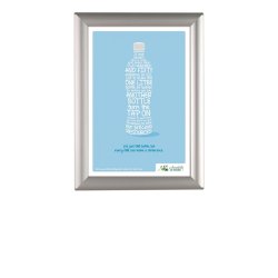 Opti Snap Frame, 25 mm, Silver Snap Frame