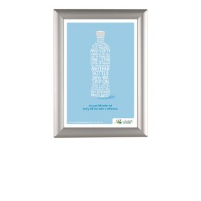 Opti Snap Frame, 25 mm, Silver Snap Frame