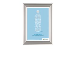 Opti Snap Frame, 25 mm, Silver Snap Frame