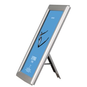 Fotofäste, 25 mm, A4, aluminium/silverfärgad fällram