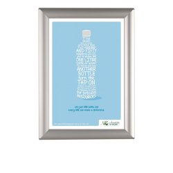 Opti Snap Frame, 25 mm, Silver Snap Frame