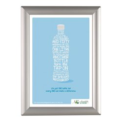 Opti Snap Frame, 25 mm, Silver Snap Frame