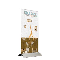 Swing Wing, Vertical, Aluminum Foot With Holder