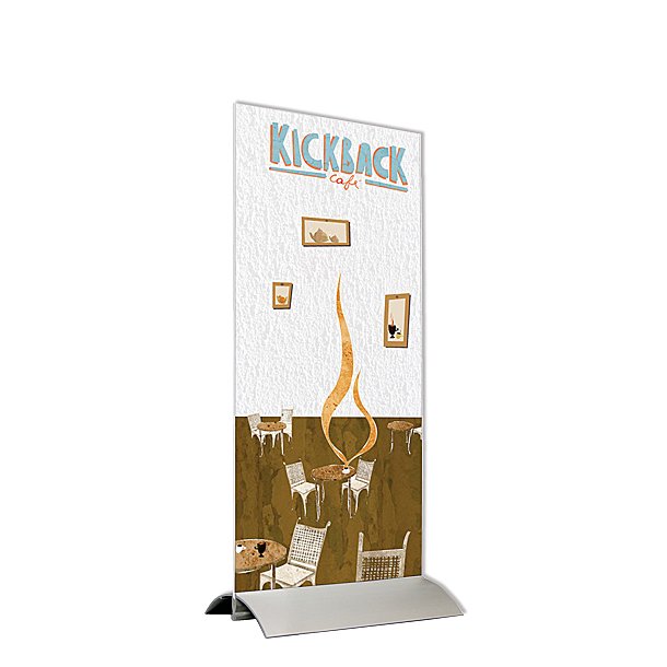 Swing Wing, Vertical, Aluminum Foot With Holder