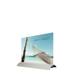 Swing Wing, Horizontal, Aluminum Foot with Acrylic Holder