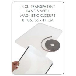 Messedisk - Small, round info disk with case