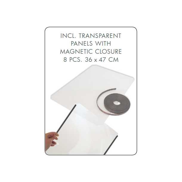 Messedisk - Small, round info disk with case