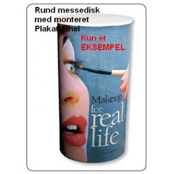 Messedisk - Small, round info disk with case